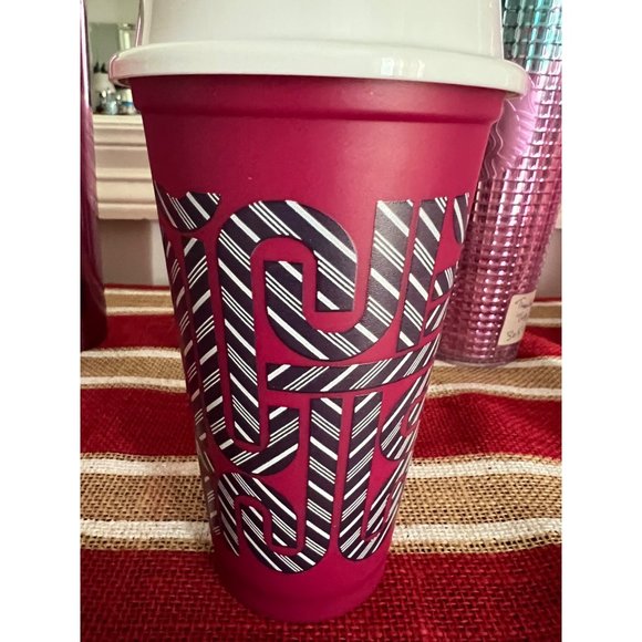 Starbucks Reusable Hot Cups Color Changing Candy Cane 16 fl oz 2020 Christmas. - Picture 1 of 1